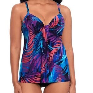 Tempt me two piece tankini set tropical size XL